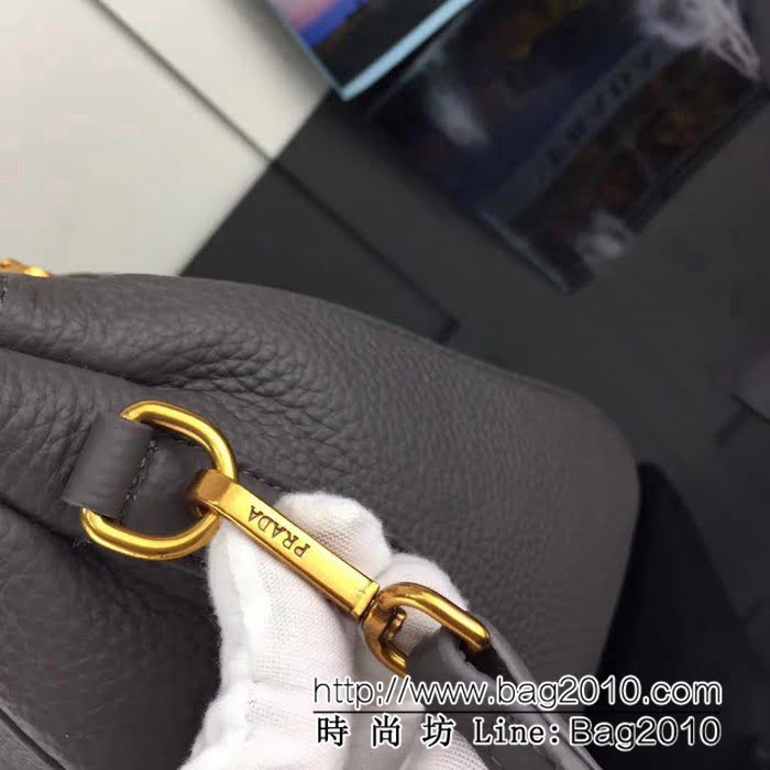 普拉達PRADA原單 2966義大利最新版原單荔枝紋牛皮手提肩背包 PHY1555